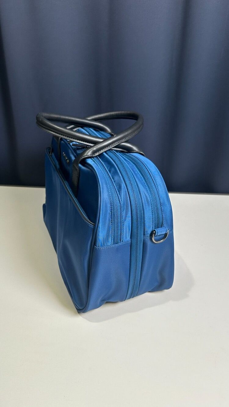 Nomad Lane Bento Bag Blue Nylon 24L Underseat Personal Item Travel Duffel Bag - Picture 3 of 16